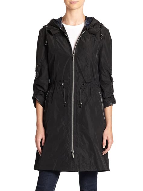 Rainforest Lightweight Hooded Anorak In Black Lyst