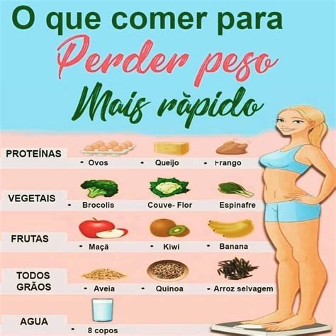 O que comer para perder peso mais rápido Emagrecer Treino para