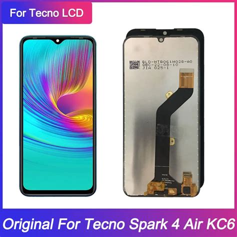 For Tecno Spark4 Spark 4 Air KC6 KC1J LCD Display Touch Screen