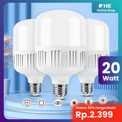 Jual HK Lampu Led Kamar Jumbo Bohlam LED Kapsul 5w 10w 15w 20w 30w