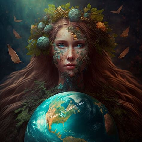 Mother Earth Fantasy Earth Goddess Gaia Mother Earth Goddess Earth