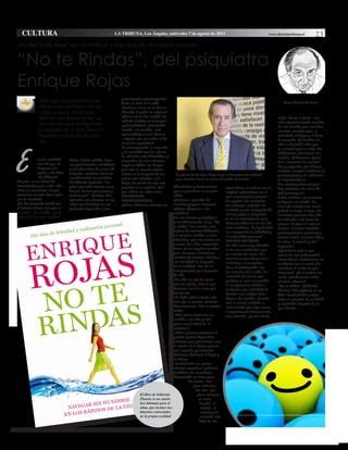 No te rindas Enrique Rojas en La Tribuna de Los Ángeles PDF