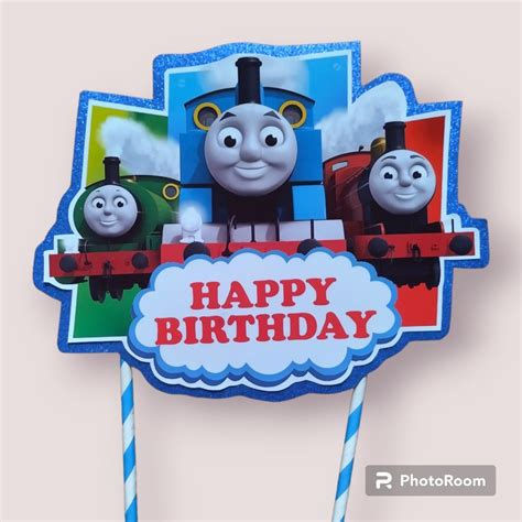 Thomas And Friends Train Theme Birthday Party Banner Cupcake Cake