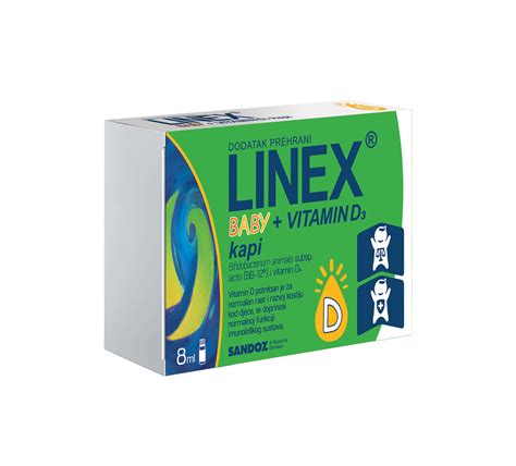 Linex Baby vitamin D3 kapi 0,0 8ml - pharmacy