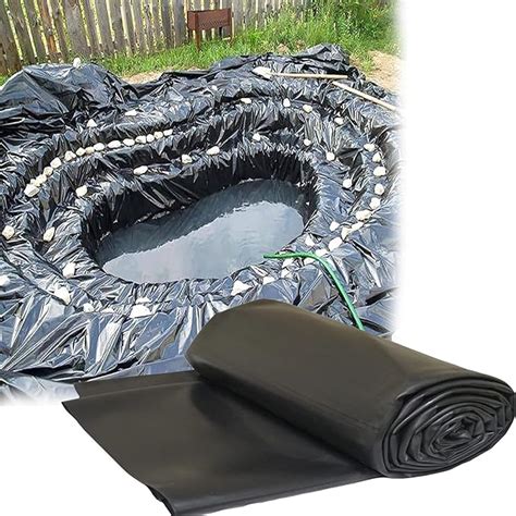 Nrqcjm Hdpe Pond Liner Pond Skins Black Fish Pond Liner X Ft X Ft