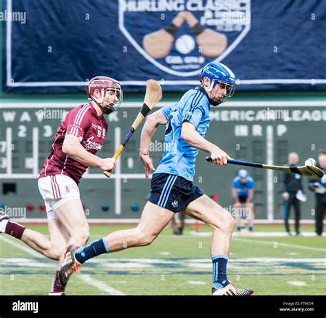 Hurling Game During The Aig Fenway Hurling Classic And Irish Heritage