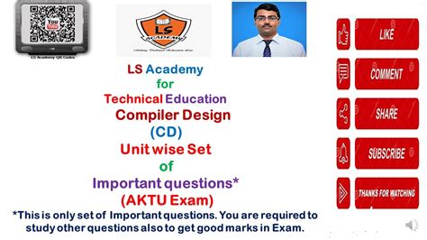 AKTU EXAM Compiler Design Important Questions Question Bank