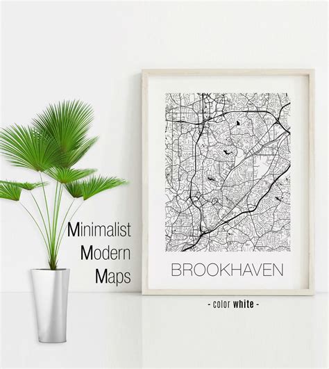 Brookhaven Georgia Brookhaven GA Map Brookhaven Map - Etsy