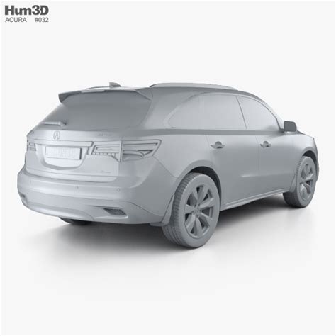 Acura MDX RU-spec 2019 3D model - Download Crossover SUV on 3DModels.org