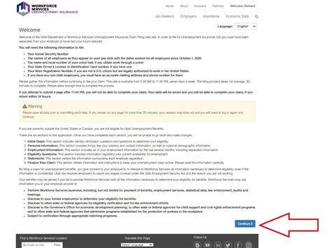 Utah Unemployment Method