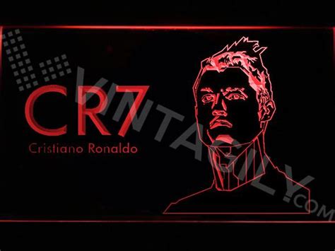 Cristiano Ronaldo LED Neon Sign Electrical Red / Normal Size (12x8in