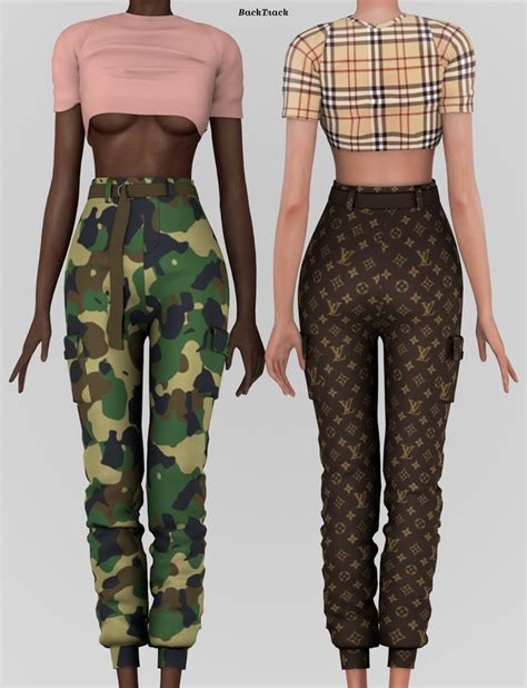 Avenue Duo Set Backtrack In Sims Mods Clothes Rocker Outfit