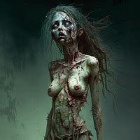 Women Undead Zombies Demons Ghosts AI Generated E Hentai Lo Fi