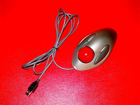 Logitech Marble Mouse Roller Ball USB T-BC21 TrackBall Mouse T BC21 ...