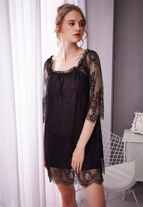 Buy Lycka Lcb8006 Lady One Piece Casual Pajamas Black 2024 Online Zalora