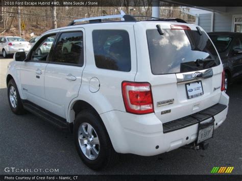 2010 Ford Escape Hybrid 4wd In White Suede Photo No 76771639