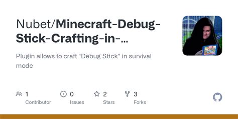 Github Nubet Minecraft Debug Stick Crafting In Survival Plugin Allows To Craft Debug Stick