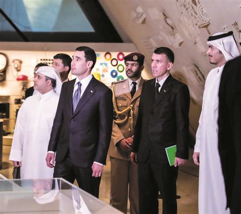 Turkmen President Visits National Museum Of Qatar The Gulf Observer