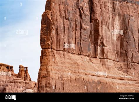 The Courthouse Towers Arches National Park Utah Stock Photo Alamy