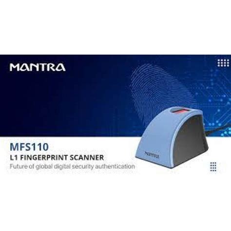 Sensor Type Optical Sensors Mantra MFS 110 L1 Fingerprint Scanner At