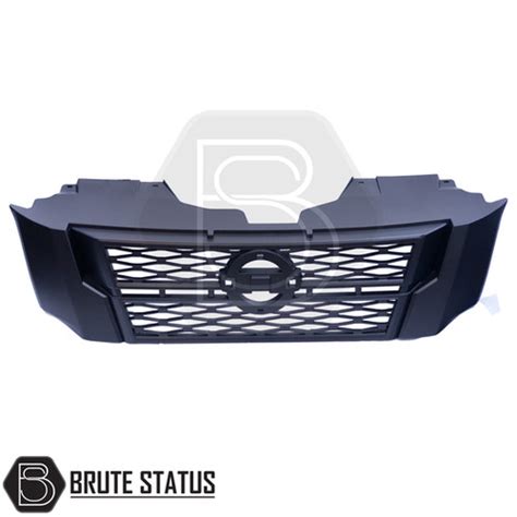 Nissan Navara Np Large Front Grille Matte Black Brute Status