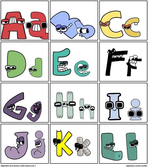 Alphabet Lore Letters With Lowercase 1 Comic Studio