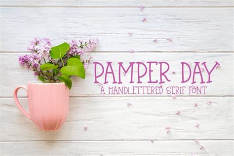 Pamper Day - A Hand-Lettered Serif Font