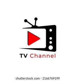 Tv Channel Logo Design Template Stock Vector (Royalty Free) 2166769199 ...