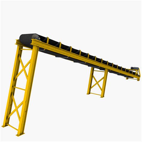 Belt Conveyor 3d Model 79 Obj Max Fbx 3ds Free3d