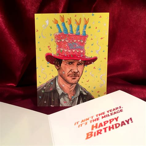 Indiana Jones Birthday Card