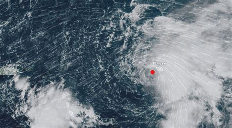 Tropical Storm Philippe Strengthens Slightly Turns Westward Ocean Weather Servicesocean