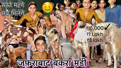 Jafrabad Bakra Mandi 12 000 Se Shuru Saste Bakre 3 Lakh Ka Ek