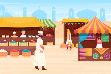 Arab Merchant Vectors And Illustrations For Free Download