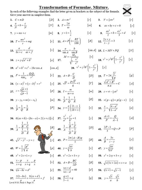 Transformation of Formulae | PDF