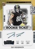 Pat Freiermuth Contenders Rookie Ticket Auto Price Guide