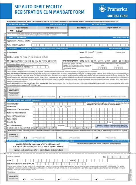 Pramerica Mutual Fund Common Application Form With Kim