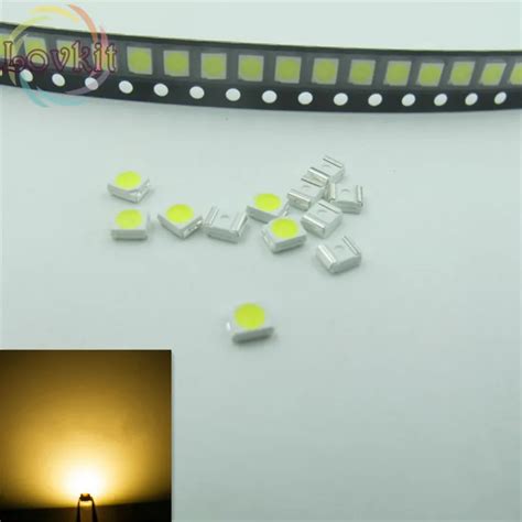 Pcs Lot Plcc Warm White Led Smd Ultra Bright Light