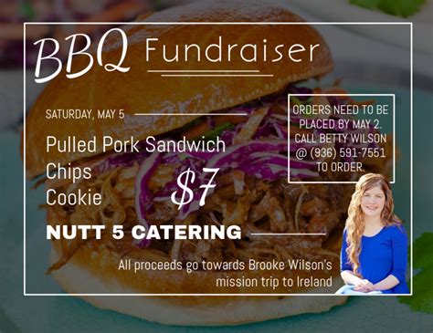 Bbq Fundraiser Template Postermywall