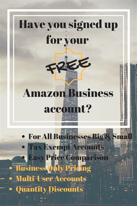 Set Up A Free Amazon Business Account To Take Advantage Of Exclusive