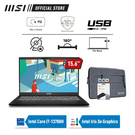 Jual MSI Modern 15 H C13 i7-13700H Iris Xe Graphics 15.6" FHD IPS Level ...
