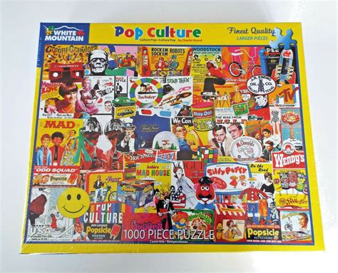 New White Mountain Jigsaw Puzzle Pop Culture 1000 Piece 24x30 Collage