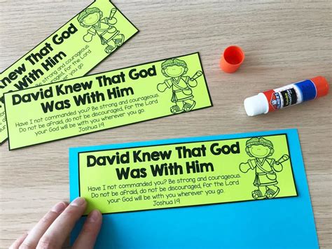 David And Goliath Sunday School Lesson Activities Artofit