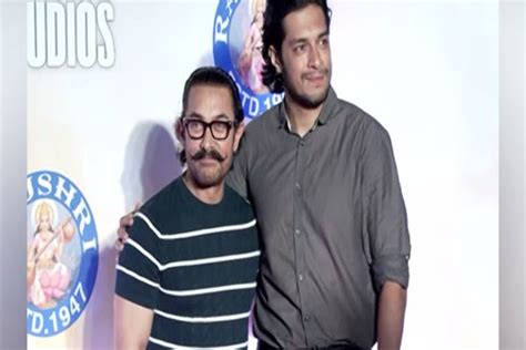 Aamir Khan Arrives With Son Junaid At Dono Premiere In Mumbai