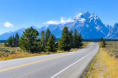 Estrada Hist Rica Beathtaking Da Escala De Teton No Parque Nacional