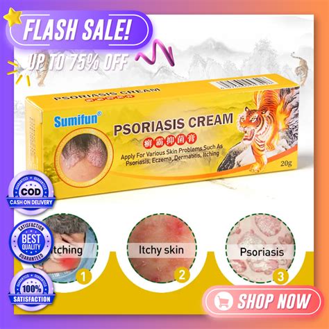 Original Sumifun Psoriasis Dermatitis Eczema Cream G Tinea Itching