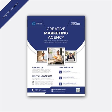 Premium Vector Corporate Modern Business Marketing Flyer Template