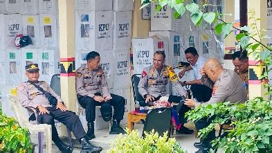 Kapolres Tulang Bawang Barat Monitoring Dan Cek Personil Pengamanan