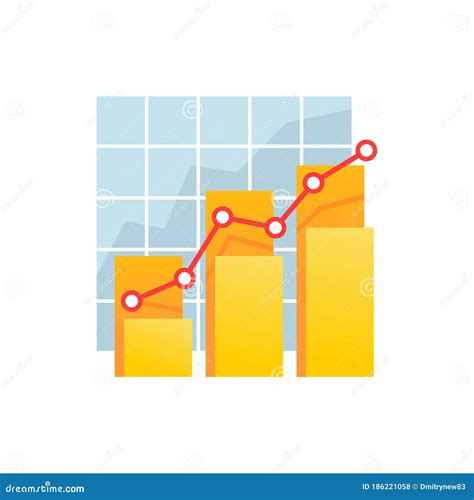 Diagrama De Datos Estadísticos Financieros De Iconos De Gráfico