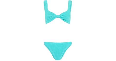 Hunza G Juno Bikini In Blue Lyst UK