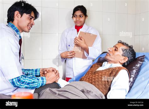 Indian Doctor Hospital Patient Treatment Stock Photo Royalty Free